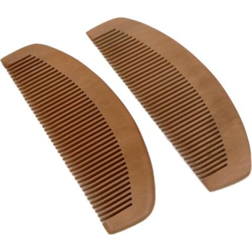 100pcs/lot Traditional Natural Mahogany Blank Wood Comb Customized Wooden Comb Beard Comb Men Comb LX2665