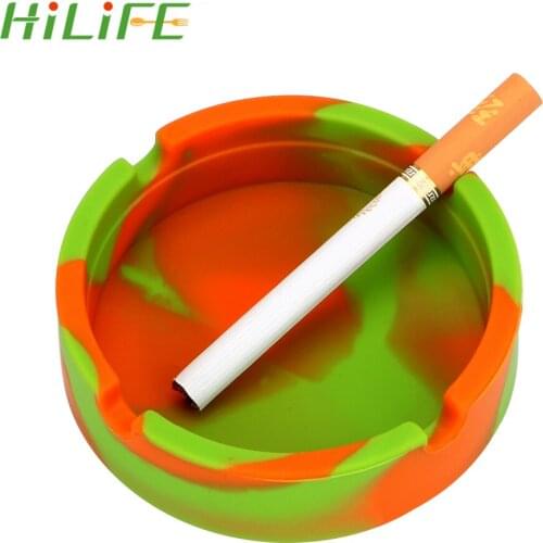 HILIFE Cigar Organizer Cigarette Tray Camouflage silicone ashtray Eco-Friendly Home Decoration Smoking Accessories Ash Storage