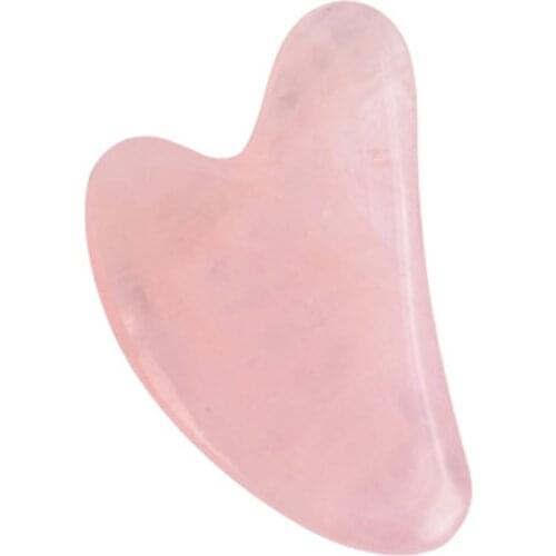 Rose Quartz Jade Guasha Stone Board Natural Gua Sha Scraper Massager Tools For Face Neck Back Body Acupuncture Pressure Therapy