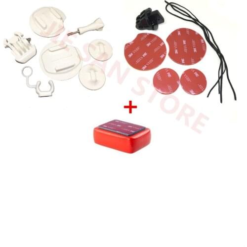 For Go pro Surf Expansion Kit Surfboard Mounts Kits+ Floating With 3M Adhesive Sticker for Gopro Hero 6 Hero 5 3+ 3 2 4 Camera