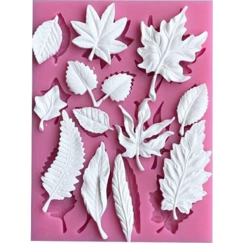 The Wing Of Angel Leaf Chocolate Molds Fondant Cake Baking Tray Tools Cake Decorating Tools Silicone Kitchen Tools