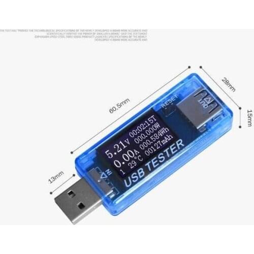 KWS-MX17 USB Tester Current Voltage Digital Dispay Charger Capacity Doctor Quick Charge Power Bank Meter Voltmeter 4V-30V 0-5A