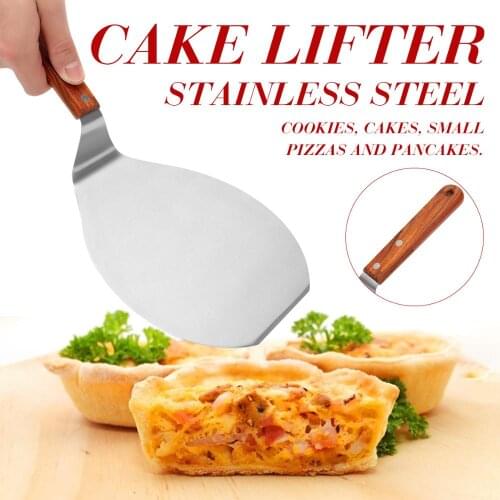 13 Inch Stainless Steel Pizza Plate Spatula Peel Shovel Cake Lifter Holder Baking Tool