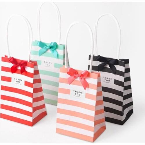 10pcs Small mini Gift Bag with Handles Wedding Decoration Birthday Decoration Event Party Supplies Paper Gift Bag for Jewelry