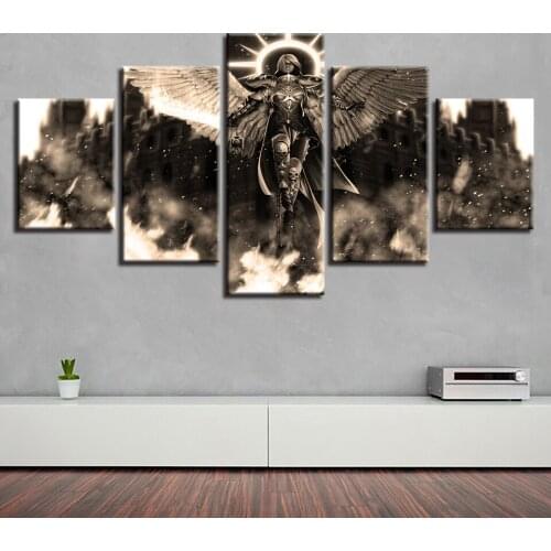 Dark Skull God of Hell Modular Canvas HD Prints Posters Home Decor Wall Art Pictures 5 Pieces Art Paintings No Frame