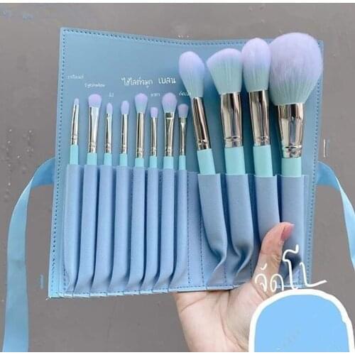 12 makeup brushes set of high quality synthetic foundation brushes mixed face powder blush concealer eyeshadow brush