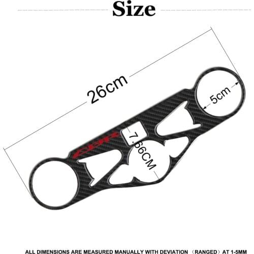Motorcycle Sticker Carbon Fiber Pattern Top Triple Clamp Yoke Cas For CBR 1000RR 2008 2009 2010 2011For CBR1000RR