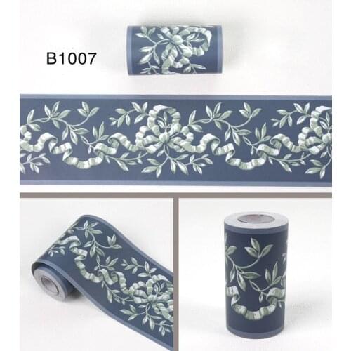 10cmx10m Waist Line Wall Sticker Kitchen Waistline Bathroom Toilet Waterproof Self Adhesive Border Room Border Floral Sticker