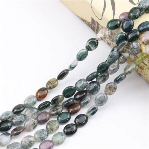 8x10mm Oval Gemstones Indian Agates Beads Free Form Egg Shape Strand 15 Inch Jewelry Making Beads