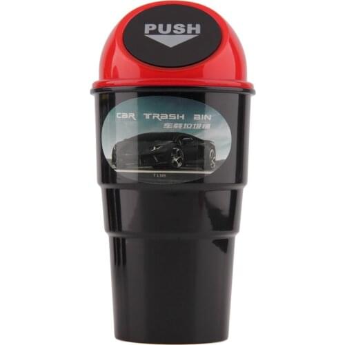 Mini Qualified Delicate Delicate Car garbage can vehicle Trash Can Garbage Dust Case Rubbish Holder Bin