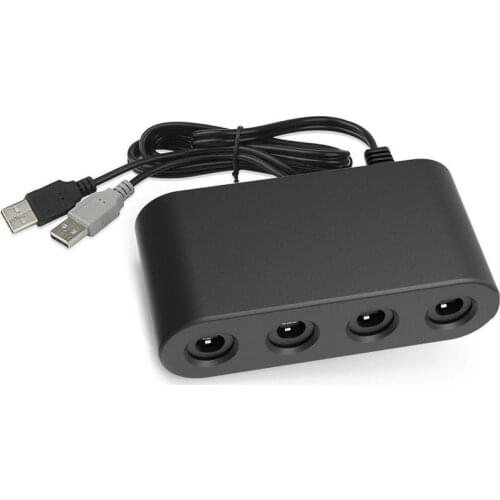 OSTENT 4 Port Controller Adapter Convertor for Nintendo Gamecube NGC to Wii U/Switch/PC Terminal