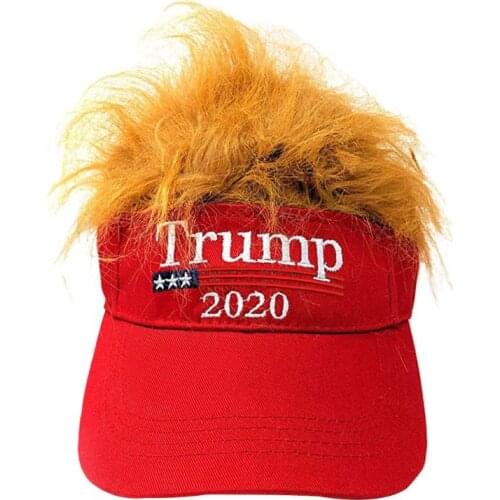 Wig Donald Trump 2020 U.S. Election Hats Caps Camouflage Mens Baseball Cap for Women Men Trump Caps Hat Make America Great