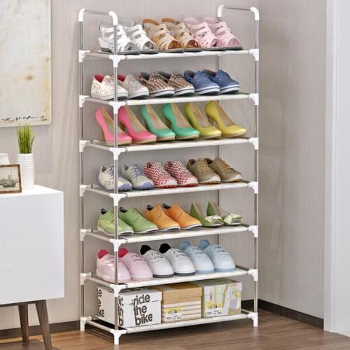 Simple Assemble Shoe Rack Multilayer Dustproof Hallway Shoe Rack Cabinet Entryway Shoes Organizer Cabinets Storage Shoe Shelf