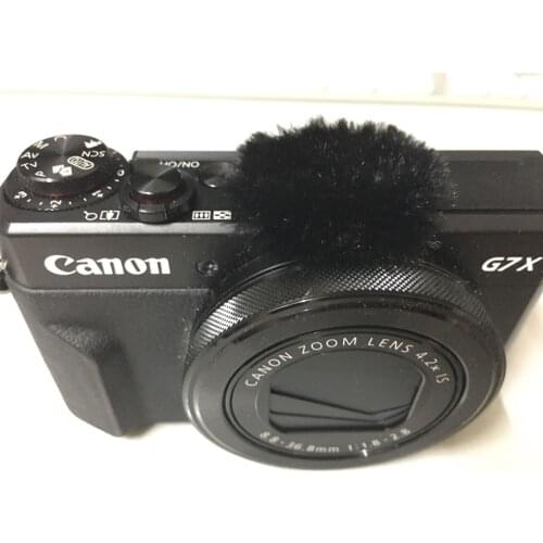 10PCS Outside Furry Windshield Muffler For Canon G7x MarkII dead cat windscren Camera Microphone Cover For 7XMARK2 Blue Mantis