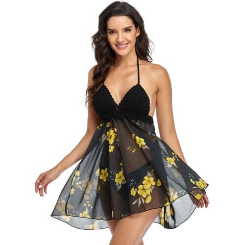 Plus size Black Two pieces Swimwear women Swimsuit 2021 New V Neck Tankini Set Bathing Suit Striped Print Mesh Patchwork Skirt