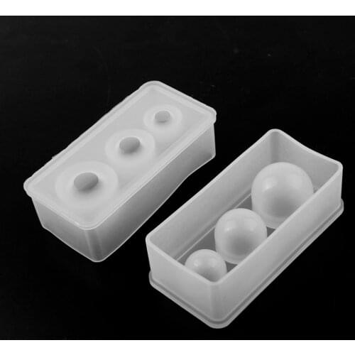 Silicone Molds Multi-Size Planet Ball Shape Epoxy Resin DIY Mould for Pendant Jewelry Ornament Making Cake Jelly Chocolate Molds