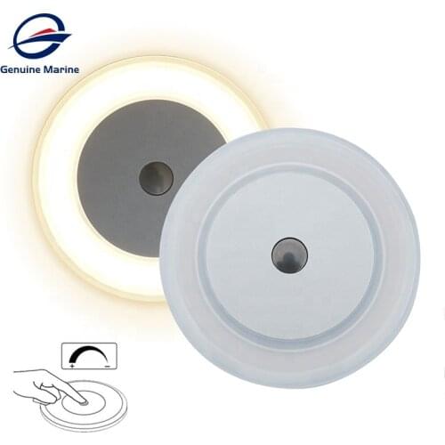 LED RV Touch Ceiling Light Surface Mount 12V DC Interior Lamp with On&Off Switch for Marine Boat Caravan Camper Accessories