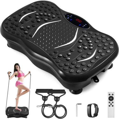 Oscillating Vibrating Platform 350Lbs Bluetooth Player LCD Smart Band Monitor USB Music Intelligent Watch Fitness Machine