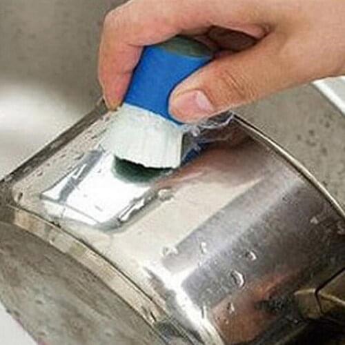 High quality Magic Stainless Steel Metal Rust Remover Cleaning Detergent Stick Wash Brush (Random Color)