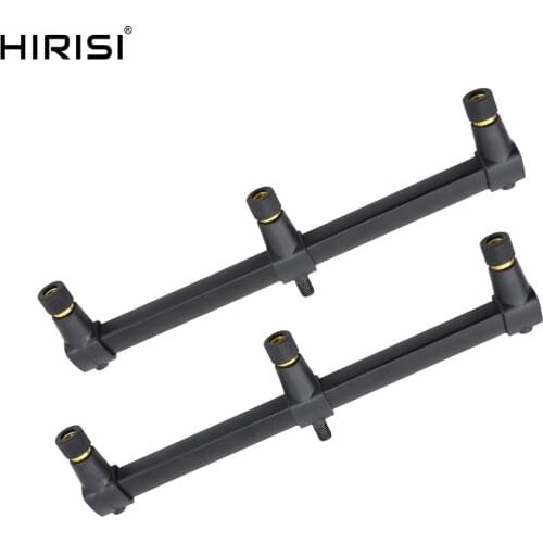 2 X Carp Fishing Buzz Bar Aluminium Buzzer Bar for 3 Fishing Rods Support