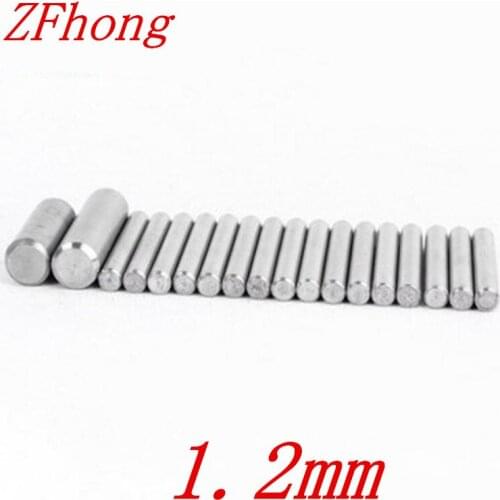 200pcs diameter 1.2mm stainless steel dowel pin location pin stop pin length 3mm to 10mm