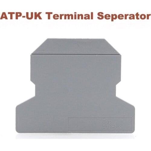 5/10pcs DIN Rail Terminal Block Seperator ATP-UK bornier baffle universal type large group partitions morsettiera UK accessories