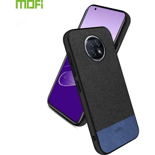 For Xiaomi Redmi Note 9T 5G Case Fabric Shockproof Silicone Back Cover Soft Coques MOFi Original Redmi 9T Luxury Capa Cases