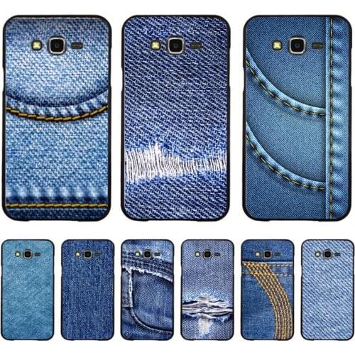 FHNBLJ Jeans denim fabric pattern print Coque Phone Case for Samsung A50 A70 A40 A6 A8 Plus A7 A20 A30 S7 S8 S9 S10 S20 Plus