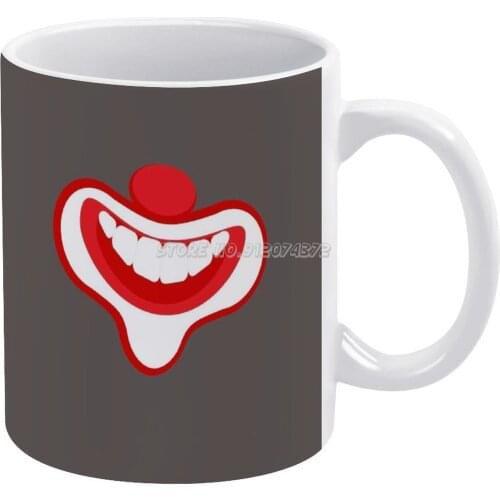 Clown Smile Red Nose Day T Shirts 2021 Red Nose Day T Shirts 2021 Rnd 21 Coffee Mugs Porcelain Mug Cafe Tea Milk Cups Drinkware