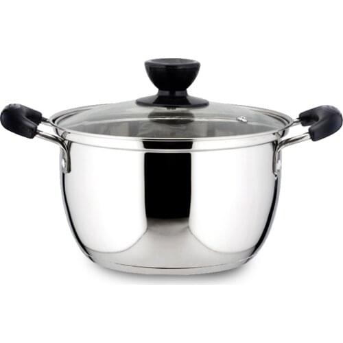 Stainless Steel pot Double Bottom kitchen pot for Soup Pot Nonmagnetic Cooking Cookware pan Non-stick Pan instant pot stock pot