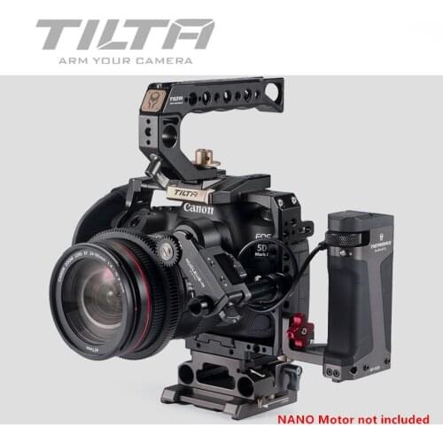 Tilta CANON 5D Camera Cage Black FOR CANON 5D2 5D3 5D4 7D 5D mark II III DSLR Rig black cage side focus handle vs smallrig