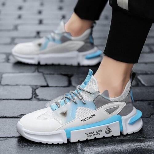 New Men Chunky Sneakers Fashion 2020 Comfortable Casual Shoes For Man Breathable Mesh Basket Homme Zapatillas Deportivas Hombre