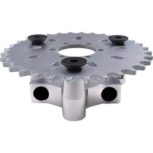 Silver CNC Adapter 40T Sprocket Fit 49cc 50cc 66cc 80cc Motorized Bike