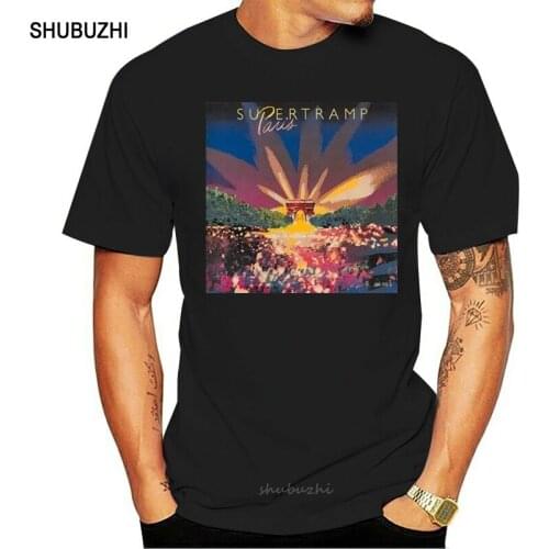 Shubuzhi Hot Sale Super Fashion Supertramp Paris MenS Short Sleeve Crew Neck T Shirt