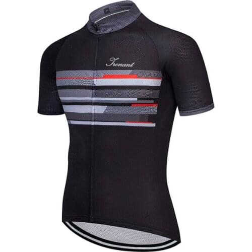 Blue breathable cycling jersey quick dry fit bike riding shirt mtb jerseys 100% polyester