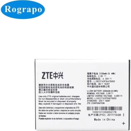 New 2200mAh Li3822T43P3h675053 Replacement Battery For ZTE Blade QLux Q Lux A430 Q Lux 3g 4g Beeline Pro Mobile Phone Batteries