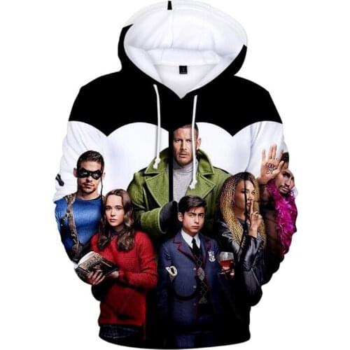 Aikooki Allison The Umbrella Academy Men Women Harajuku Kpop Sweatshirt Fashion Casual Hooded 3D Print Hoodie stranger things