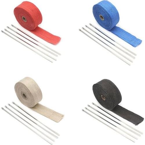 Motorcycle Exhaust Thermal Exhaust Tape Header Heat Wrap Resistant Downpipe For Motorcycle Car Accessories