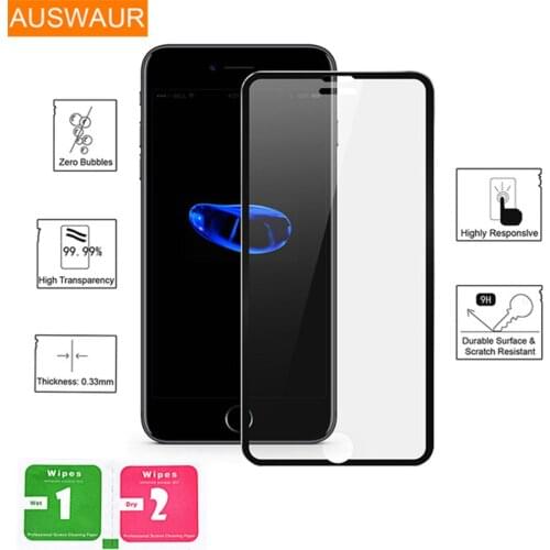 Aluminum alloy 3D Tempered Glass For iphone 8 8 Plus Full Screen Protector For Apple iphone 7 7 plus Protective Guard Film Glass