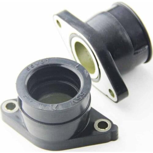 2pcs Motorcycle Carburetor Interface Manifold Intake Glue for Yamaha TT350 1986-1987 XT350 OEM：42U-13596-01-00 55V-13586-01-00