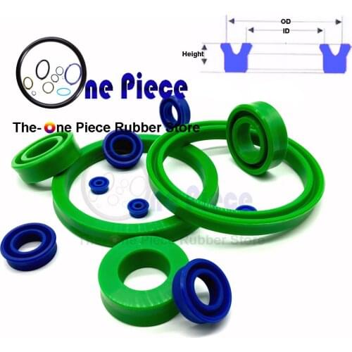 5pcs UN 22X40X12 /12X20X5/14X24X8/10x16x4/5x11x5 BUFFER SEAL Hydraulic cylinder piston rod U-ring type single acting U Cup seal