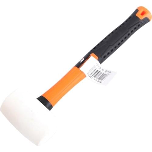 7XEA Rubber Mallet- Durable Solid Rubber Head for Flooring Woodworking -Ergonomic Grip Handle Blow Hammer Mallet Soft Blow