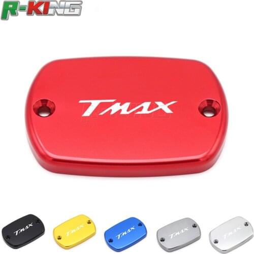 CNC Motorcycle Aluminum Brake Fluid Fuel Reservoir Tank Cap Cover For yamaha T-Max 500 TMax 530 500 tmax530 DX SX 2016 2017 2018