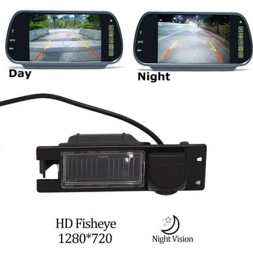 Car HD 1280X720 Fisheye Rear View Backup Camera Reverse Camera for Opel Corsa Meriva Zafira Insignia FIAT Buick Regal