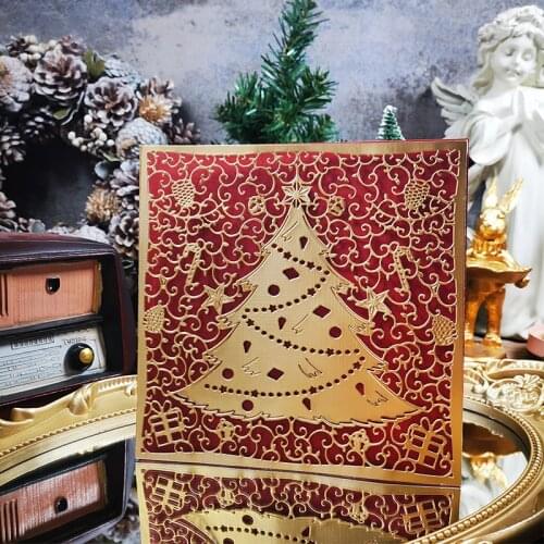Panalisacraft Big Christmas tree background Metal Cutting Dies Craft Dies Scrapbook Card Making Album Embossing Stencil Die cut