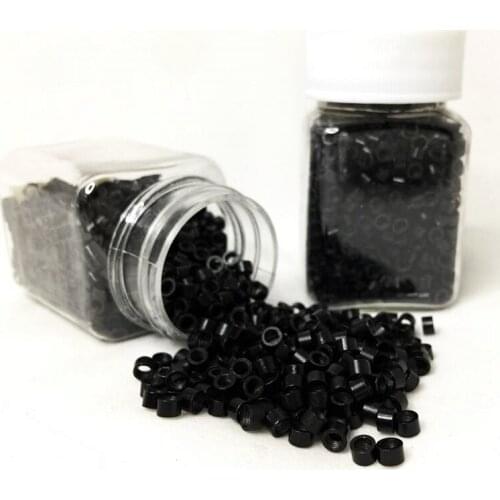 PRODİVA BLACK FLUTED SOURCE HAIR BEADS 1000'Lİ IN the box