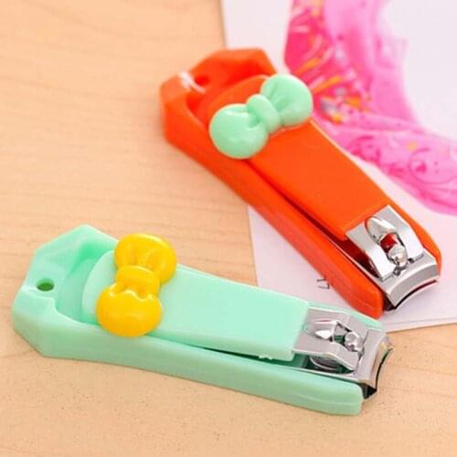 Candy Bow Infant Nail Clippers Cute Baby Clipper Trimmer Scissors Baby Nail Care Baby Children Grooming Set Nail Clipper