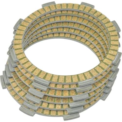 6PC Motorcycle Friction Clutch Plates For Kawasaki dirt KX80 KX85 Large wheel KX100 KMX125 Motorbike Engine Parts
