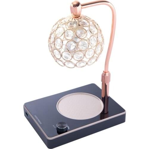 Crystal Glass Melting Wax Lamp Sleeping Fragrance Candle Holder Table Centerpieces Candelero Decorativo Wedding Decor EB50ZT