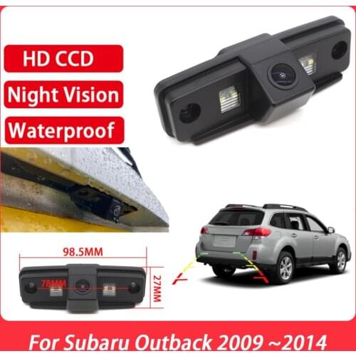HD Night Vision Vehicle Rear View Reverse Camera Waterproof high quality RCA For Subaru Outback 2009 2010 2011 2012 2013 2014